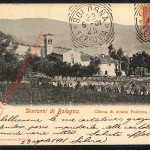 ae2540 - CARTOLINA  D'EPOCA - Bologna Città - Chiesa di Monte Paderno