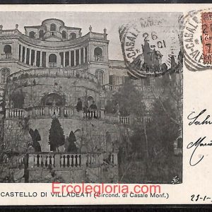 ad9478 - CARTOLINA D'EPOCA - Alessandria Provincia -  Casale Monferrato  1901