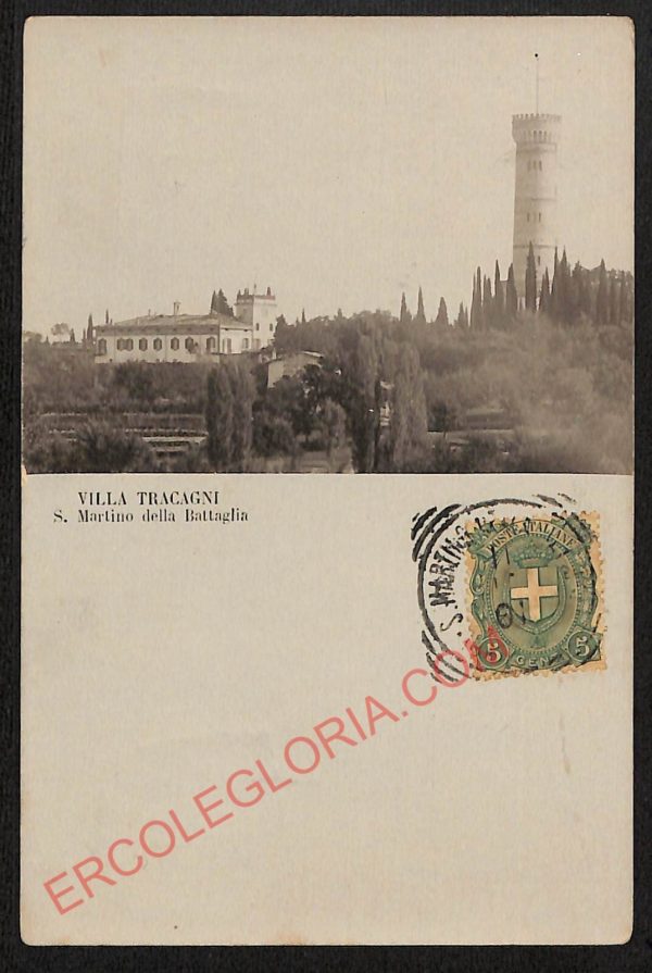ae4104 - CARTOLINA  D'EPOCA - Brescia Città - Villa Tracagni