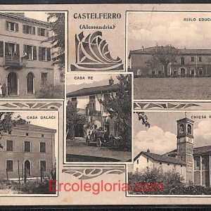 ad9490 - CARTOLINA D'EPOCA - Alessandria Provincia - Castelferro  1925