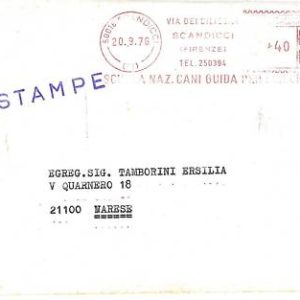 05427 -  REPUBBLICA - Storia postale -  AFFRANCATURA MECCANICA Rossa: SCANDICI
