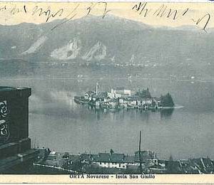 27625   CARTOLINA d'Epoca NOVARA provincia : Isola di San Giulio 1928