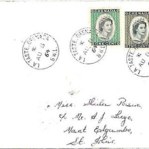 28190 -  GRENADA -  POSTAL HISTORY: COVER with postmark: LA TASTE 1964