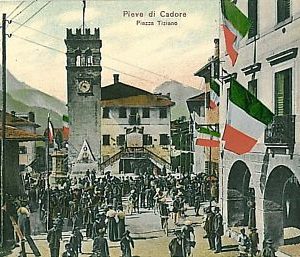 09350  CARTOLINA d'Epoca - BELLUNO: PIEVE DI CADORE