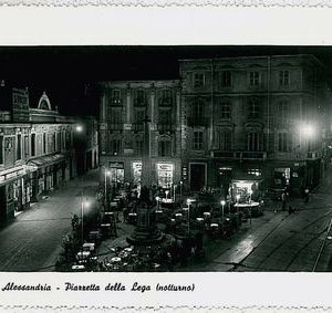 CARTOLINA d'Epoca - ALESSANDRIA Città - PIAZZETTA della LEGA