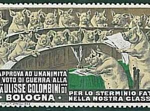 27895  CHIUDILETTERE  d'Epoca: BOLOGNA - ULISSE COLOMBINI   MAIALI - BELLISSIMO