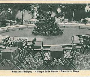 CARTOLINA d'Epoca BOLOGNA provincia : Bazzano ALBERGO DELLA ROCCA