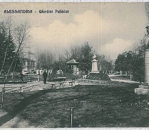 CARTOLINA d'Epoca - ALESSANDRIA Città - GIARDINI PUBBLICI