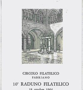 29027  CARTOLINA d'Epoca ANCONA provincia : FABRIANO - Circolo Filatelico 1964