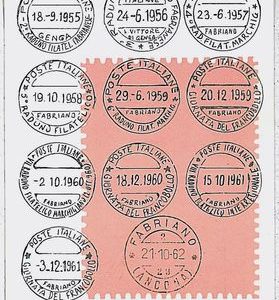 29037  CARTOLINA d'Epoca ANCONA provincia : FABRIANO - Circolo Filatelico 1962