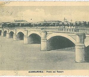 CARTOLINA d'Epoca - ALESSANDRIA Città - Ponte sul Tanaro 1947