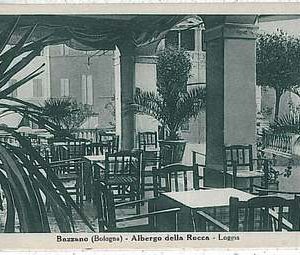 CARTOLINA d'Epoca BOLOGNA provincia : Bazzano - ALBERGO DELLA ROCCA