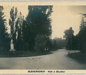 CARTOLINA d'Epoca - ALESSANDRIA Città - GIARDINI PUBBLICI