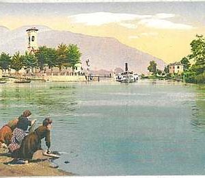 26526  CARTOLINA d'Epoca - VARESE : LAVANDAIE AL LAGO