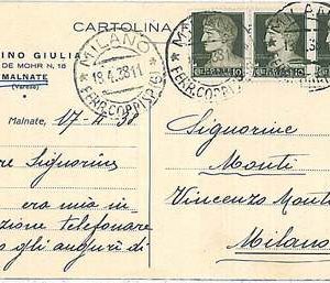26566 CARTOLINA d'Epoca - VARESE: Malnate 1938