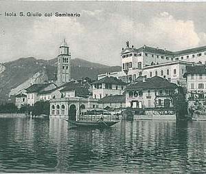 27671  CARTOLINA d'Epoca NOVARA provincia : Isola di San Giulio