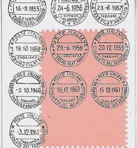 29028  CARTOLINA d'Epoca ANCONA provincia : FABRIANO - Circolo Filatelico 1961