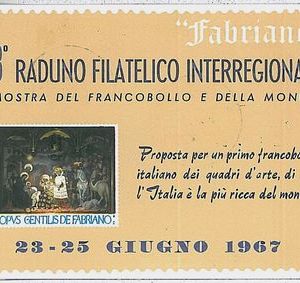29023  CARTOLINA d'Epoca ANCONA provincia : FABRIANO - Circolo Filatelico 1967