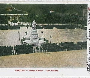 29064  CARTOLINA d'Epoca ANCONA città : RIVISTA MILITARE