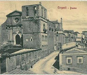 28877  CARTOLINA d'Epoca AGRIGENTO  Girgenti - DUOMO