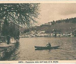 27676 CARTOLINA d'Epoca NOVARA provincia : Isola di San Giulio
