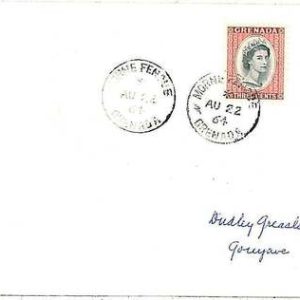 28200 -  GRENADA -  POSTAL HISTORY: COVER with postmark: Morne Fendue 1964