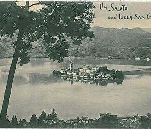 27630  CARTOLINA d'Epoca NOVARA provincia : Isola di San Giulio 1910