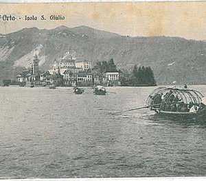 27628   CARTOLINA d'Epoca NOVARA provincia : Isola di San Giulio 1920