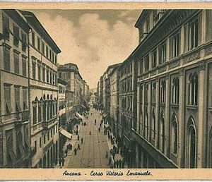 29051   CARTOLINA d'Epoca ANCONA città : CORSO VITTORIO EMANUELE