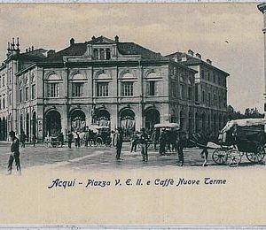 28975  CARTOLINA d'Epoca - ALESSANDRIA provincia - Acqui: PIAZA V EMANUELE II