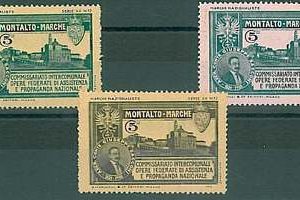 26581 CARTOLINA d'Epoca - ASCOLI P Montalto delle Marche  lotto 3 bolli comunali