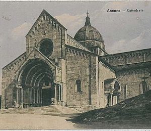 29055   CARTOLINA d'Epoca ANCONA città : CATEDRALE 1912