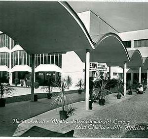 CARTOLINA d'Epoca - VARESE : Busto Arsizio 1958: MOSTRA INTERNAZIONALE COTONE