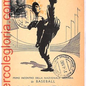 ai3903 - Italy - POSTAL HISTORY - Event Postcard - Baseball - 1952 ROMA