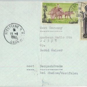 91214 - LAOS -  Postal History -   COVER to WEST GERMANY    1965
