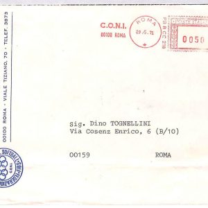 ai3904 - Italy - POSTAL HISTORY - ANNULLO MECCHANICO Postmark Baseball ROMA 1952