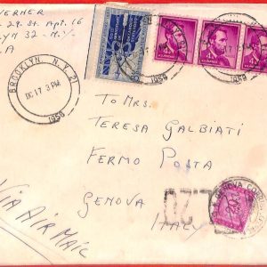 aa3691 - USA - POSTAL HISTORY - TAXED Cover to ITALY 1958 - Atomic Energy ARROW