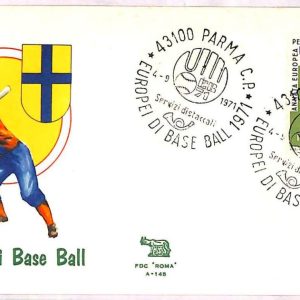 ai3910 - Italy - POSTAL HISTORY - EVENT COVER & postmark - Baseball - 1971 PARMA