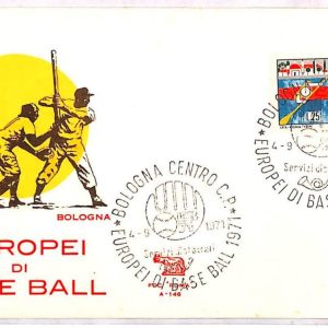 ai3911 - Italy - POSTAL HISTORY - EVENT COVER & postmark Baseball 1971 BOLOGNA