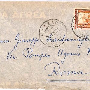 ai3913 - Italy - POSTAL HISTORY - Air Mail Cover - Baseball - 1952