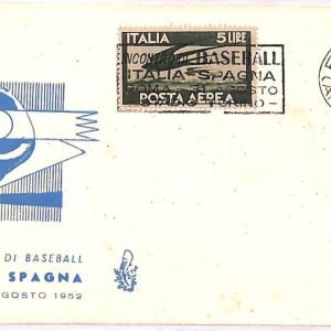 ai3912 - Italy - POSTAL HISTORY - Cover - Baseball - 1952