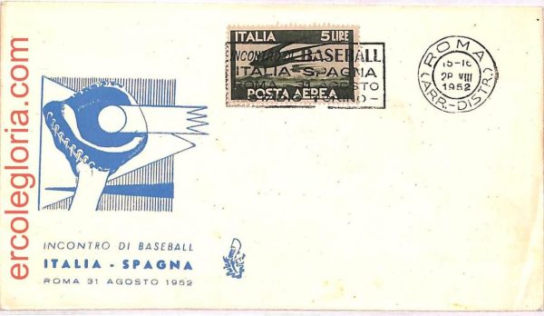 ai3912 - Italy - POSTAL HISTORY - Cover - Baseball - 1952
