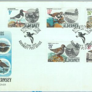 84228 - ALDERNEY - Postal History - FDC COVER 1984 - Birds