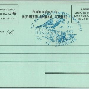 85460 - PORTUGAL - POSTAL HISTORY - MILITARY Stationery AEROGRAMME 1970  Birds