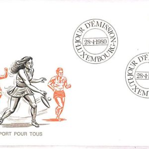 ai3858 - LUXEMBOURG - POSTAL HISTORY - FDC Cover TENNIS golf FOOTBALL sport 1980