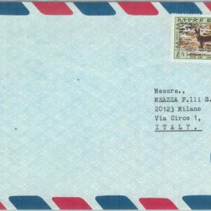 84512 -  ETHIOPIA - Postal History -  AIRMAIL COVER to ITALY  1975 - Animals FOX