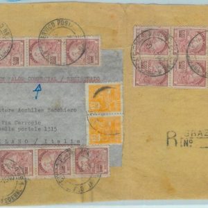 83768 - BRAZIL - POSTAL HISTORY - RHM 297*20 on COVER FRONT to ITALY - LATI 1940
