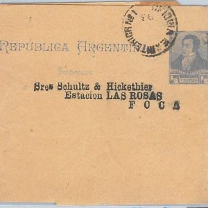 65369 - ARGENTINA - Postal History - POSTAL STATIONERY : WRAPPER  1893