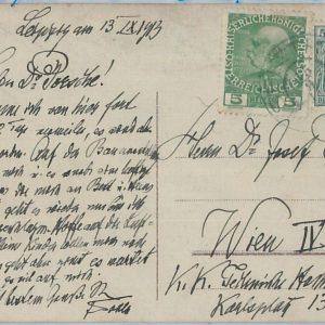 BK0037 - GERMANY / AUSTRIA - POSTAL HISTORY - Mixed franking on POSTCARD 1913