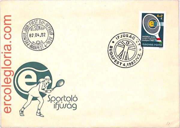ai3855 - Hungary - POSTAL HISTORY - FDC - TENNIS - 1982